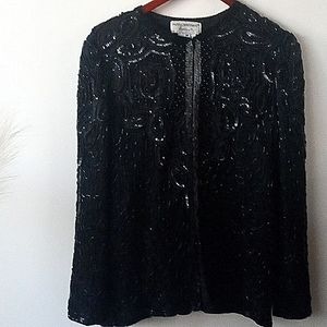 Papell Boutique Evening Jacket Seqins